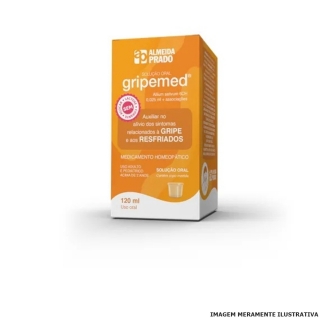 Gripemed Solução Oral - Auxiliar no Tratamento da Gripe e Rresfriados 120ml - Almeida Prado