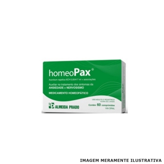 Homeopax - Auxiliar no Tratamento da Ansiedade e Nervosismo (60 Comprimidos) - Almeida Prado