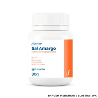 Sal Amargo - Purgativo Salino (30g) Farmax