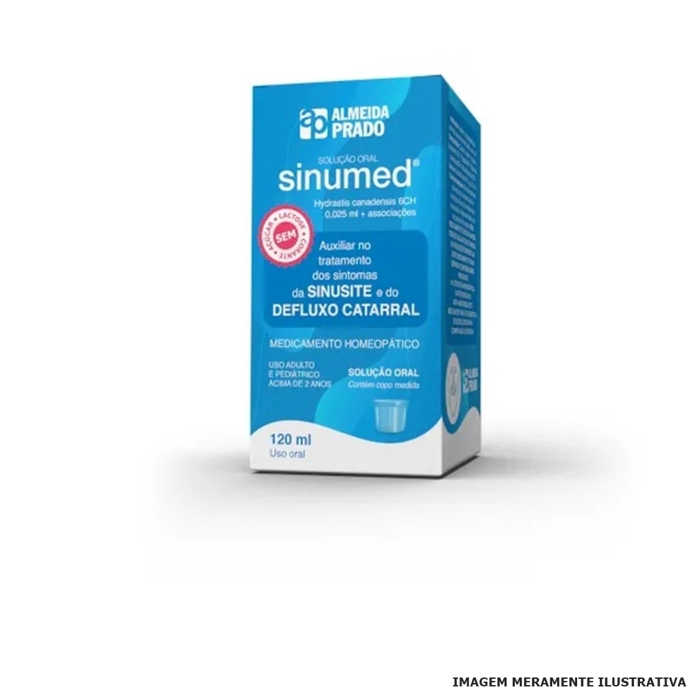 Sinumed Solução Oral - Auxiliar no Tratamento de Sinusites e Defluxo Catarral 120ml - Almeida Prado