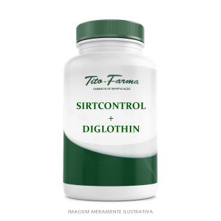 Sirtcontrol 400mg + Diglothin 200mg - Auxiliar na redução do percentual de gordura