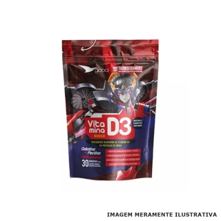 Goma de Vit D3 sabor Morango Transformers - Global Suplementos