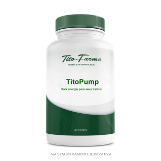 TitoPump - Auxiliar na vasodiltação e melhor desempenho nos treinos (60 doses)