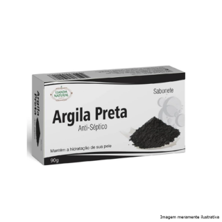 Sabonete Argila Preta - Lianda Natural (90g)
