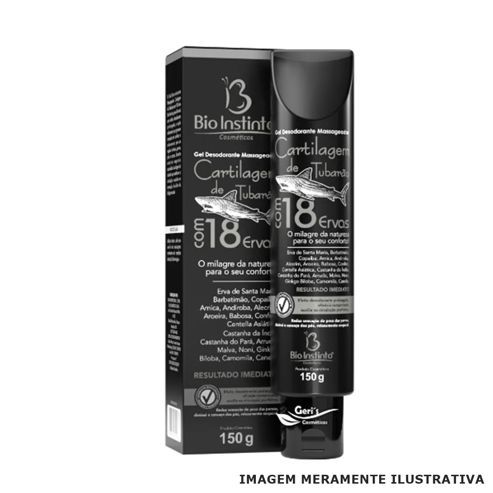 Gel de Cartilagem de Tubarão 150g - Bio Instinto