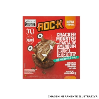 Cracker Monster Pasta de Amendoim e Chocolate Belga Rock 55g