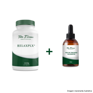 Kit Mente em sintonia com: Relaxplx + Mix de Tinturas Calmantes