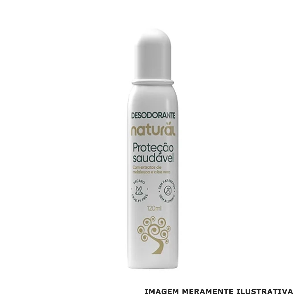 Desodorante Sem Alumínio e Sem Parabenos (Melaleuca e aloe vera) 120mL - Suavetex