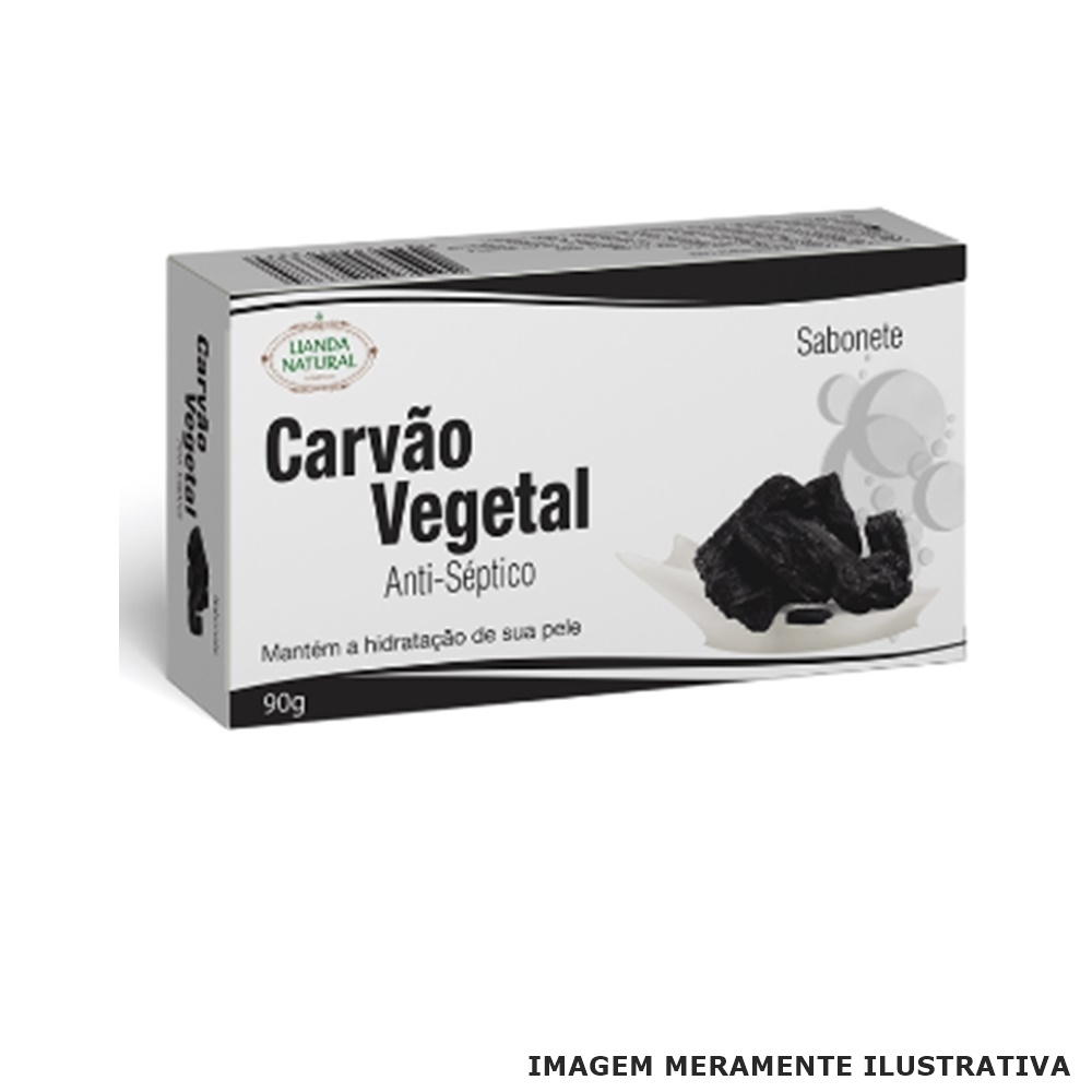 Sabonete de Carvão Vegetal 90g - Lianda Natural