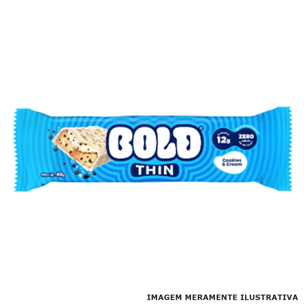 Barra de Proteína Thin Cookies e Cream  40g