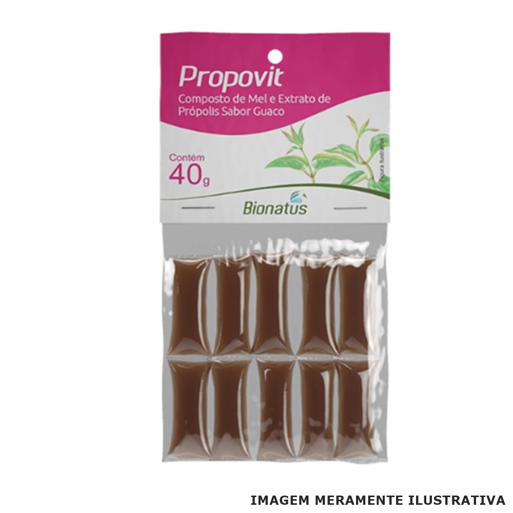  Mel em Sachê Propovit Extrato de Própolis Sabor Guaco 40g Bionatus