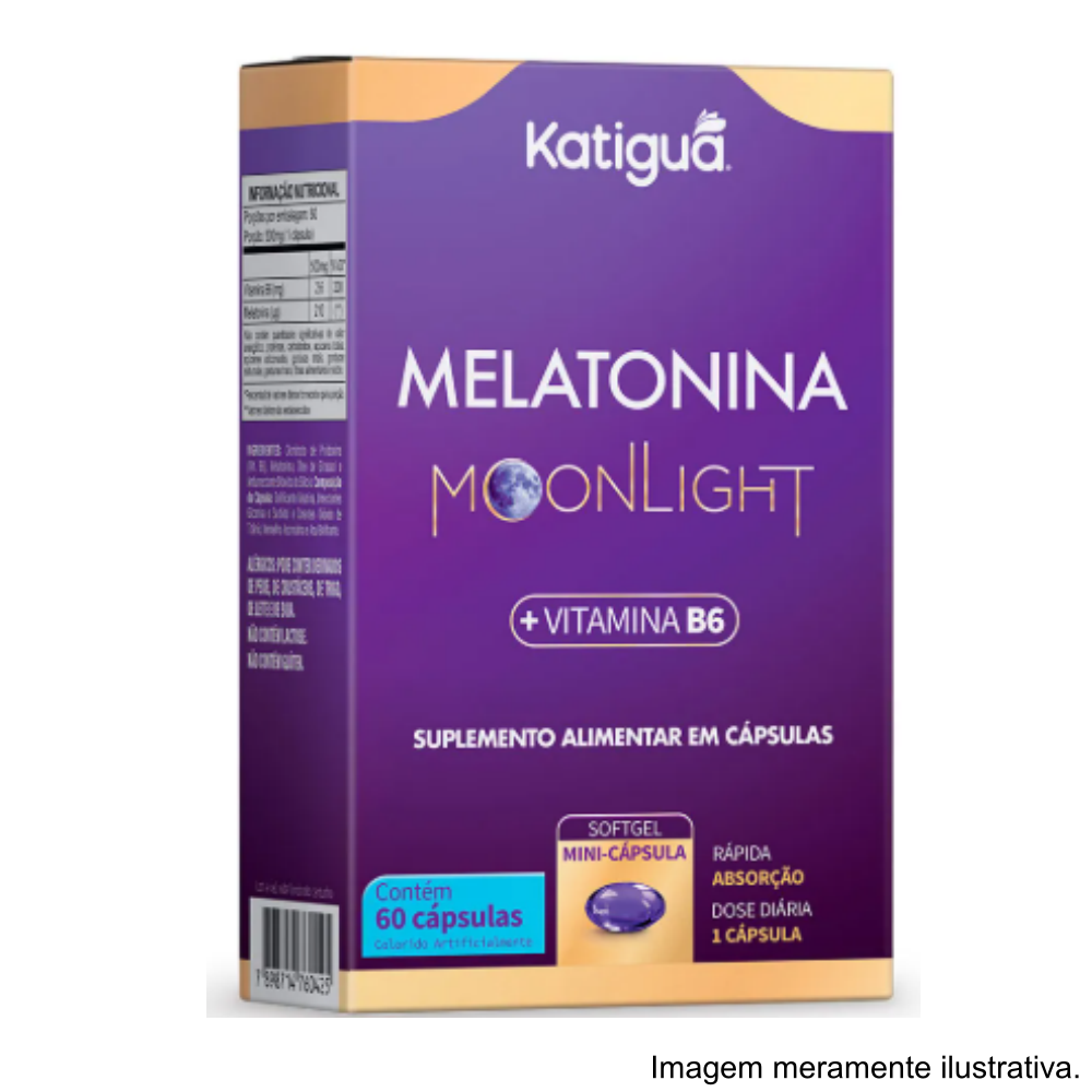 Melatonina + B6 Moonlight 60 Cápsulas Katigua 