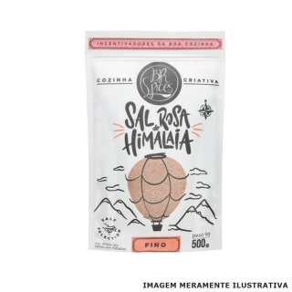 Sal Rosa do Himalaia Fino - (500g) Br Spices