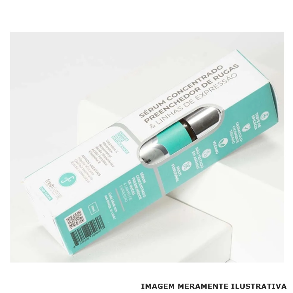 Sérum Concentrado Preenchedor de Rugas e Linhas de Expressão 10ml FreshFemme