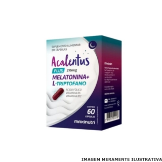 Acalentus Plus Melatonina + L-Triptofano - 60 caps