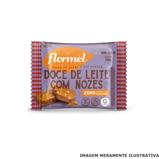 Doce de Leite com Nozes Zero Açúcar 20g - Flormel 20g