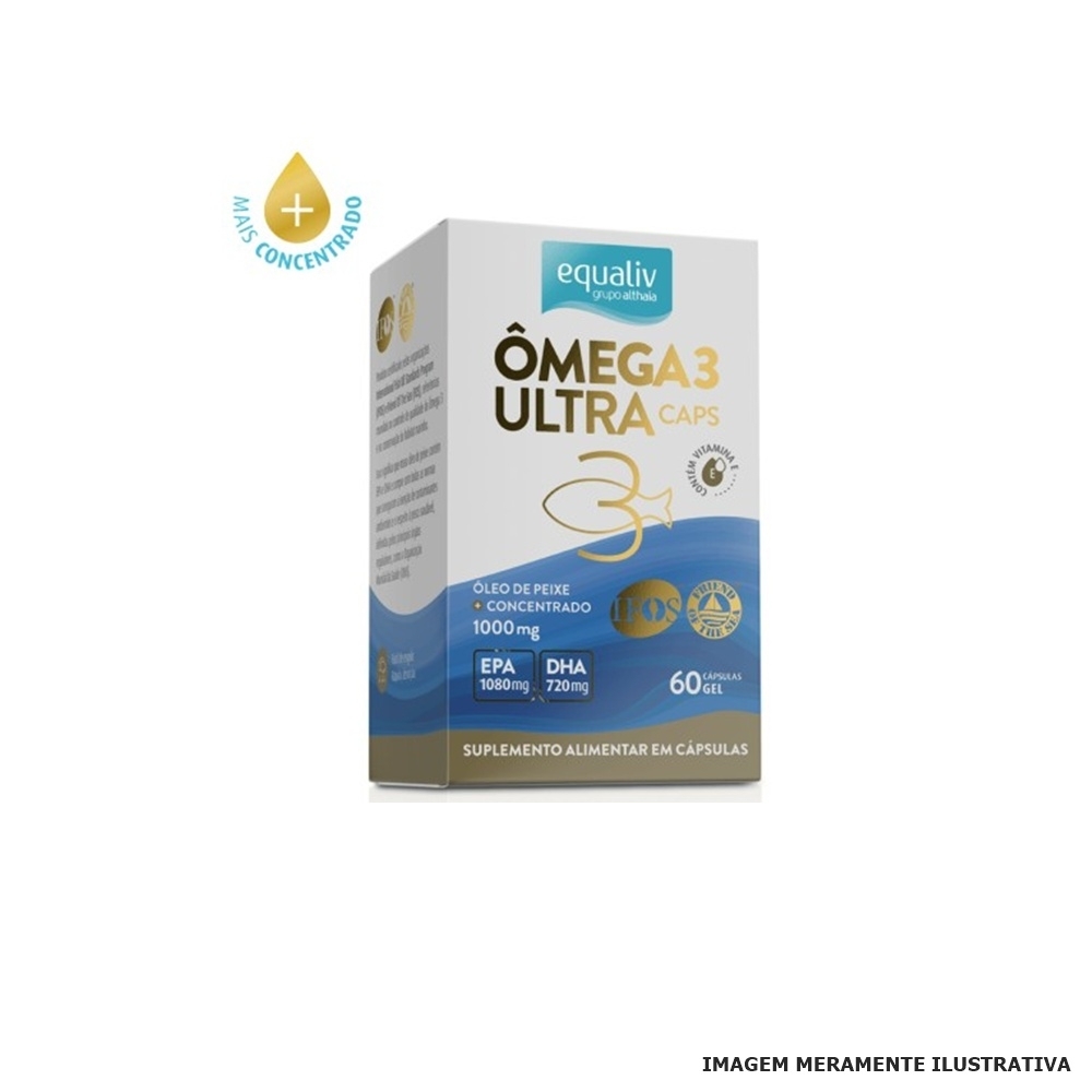 Ômega 3 Ultra Caps (60 Cápsulas) - Equaliv