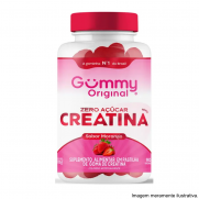 Goma Creatina Gummy original Zero Açúcar  Morango 