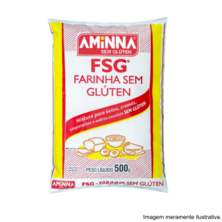 Farinha sem Glúten FSG 500G Aminna 
