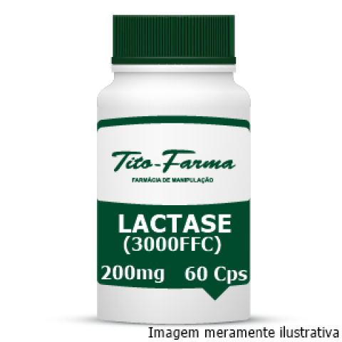 Lactase - Auxiliar na Digestão da Lactose por Intolerantes (200mg - 60 Cps) - Tito Farma 