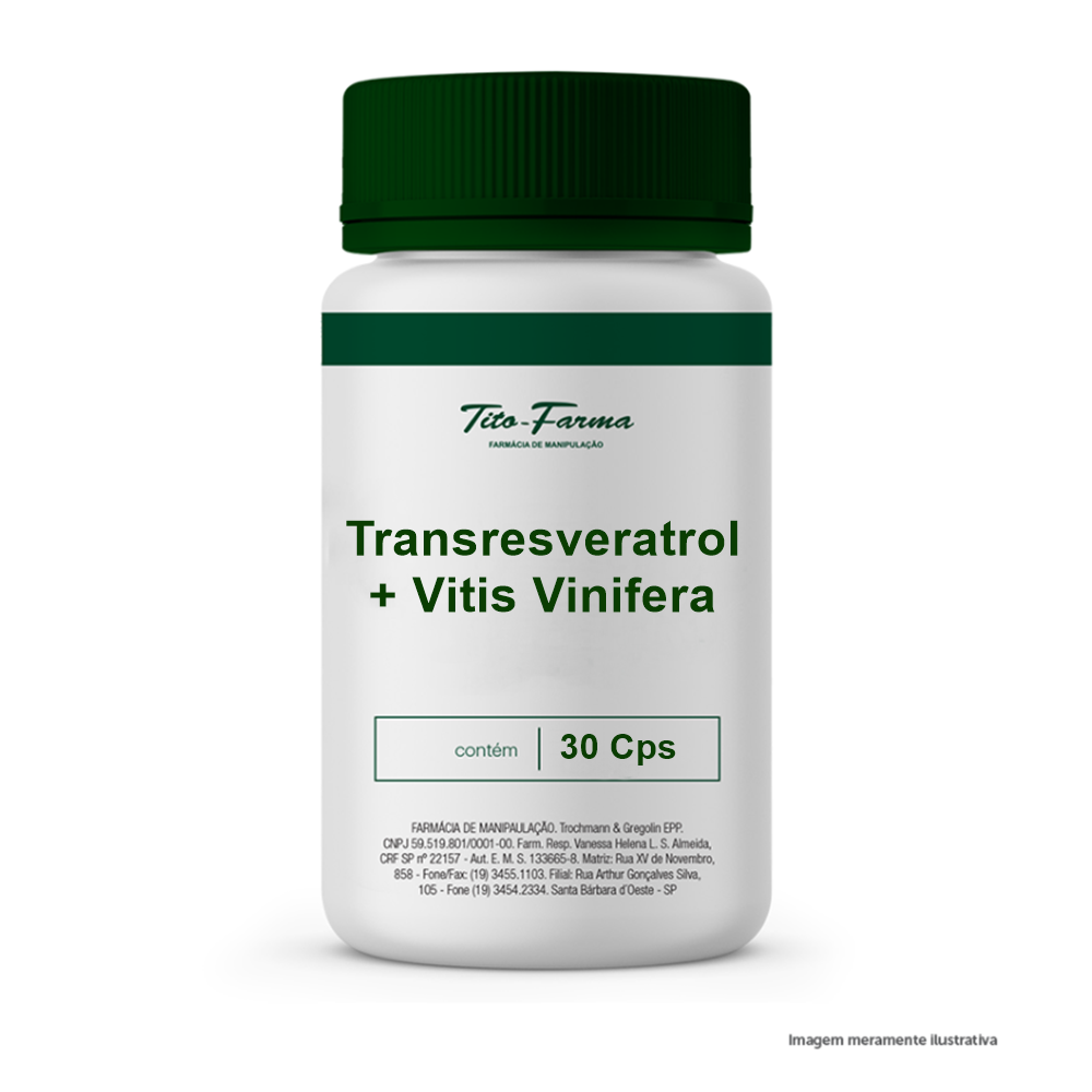 Transresveratrol 100mg + Vitis Vinifera 50mg- 30 Cps - Tito Farma 