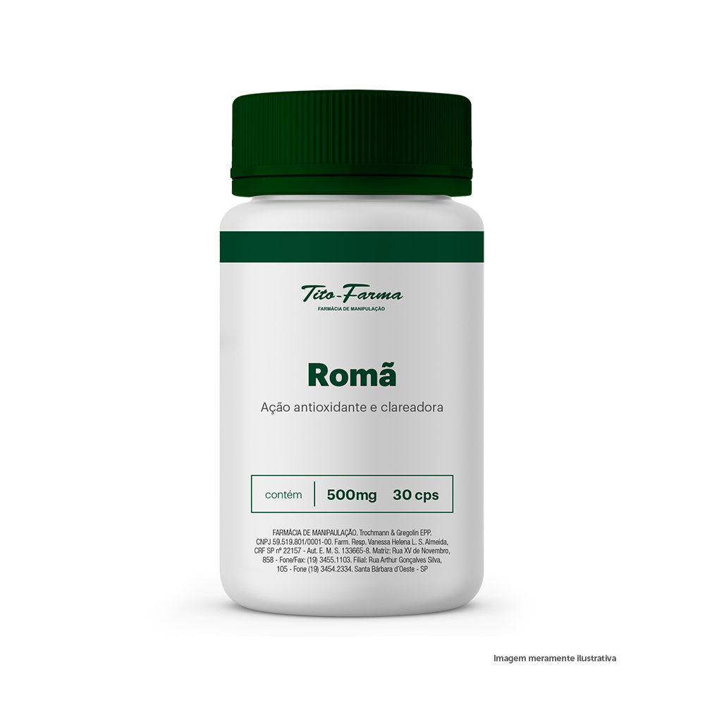 Romã - Ação Antioxidante e Clareadora (500mg - 30 Cps) - Tito Farma 