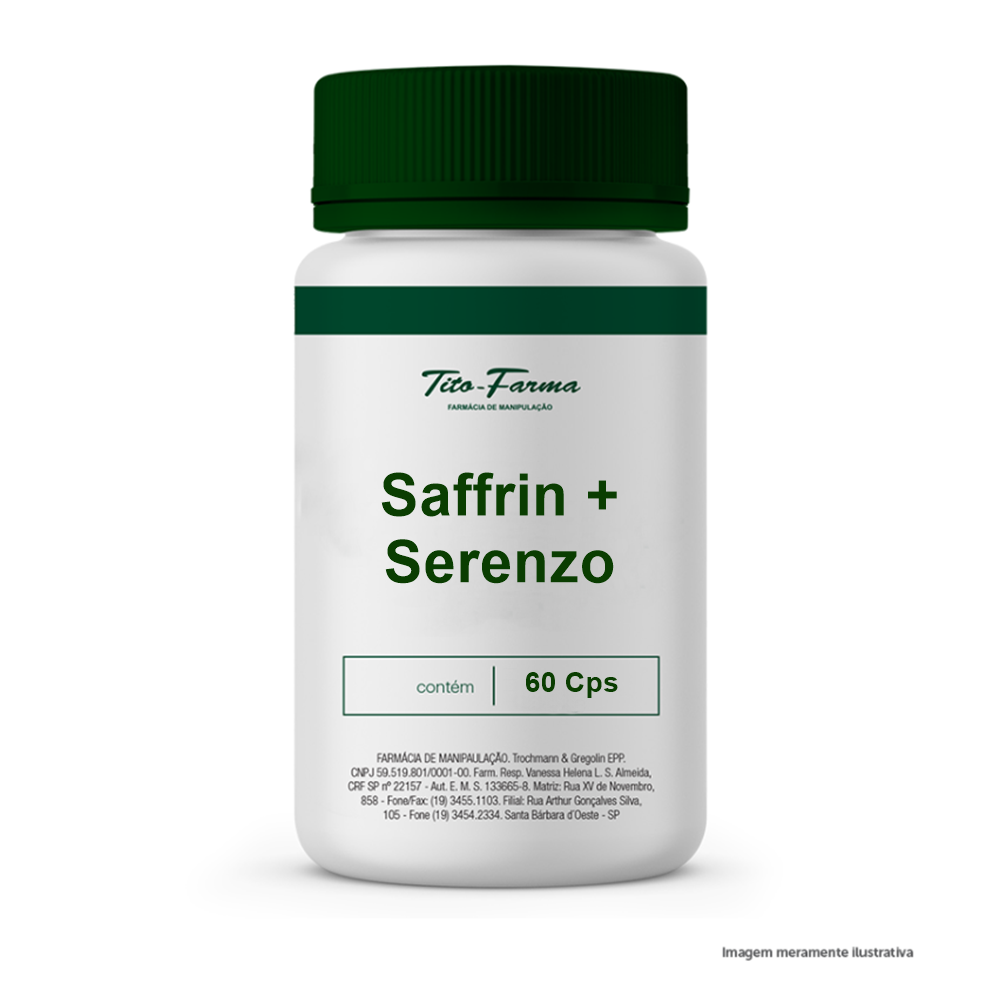 Saffrin® 88,25mg + Serenzo™ 250mg - 60 Cps - Tito Farma 