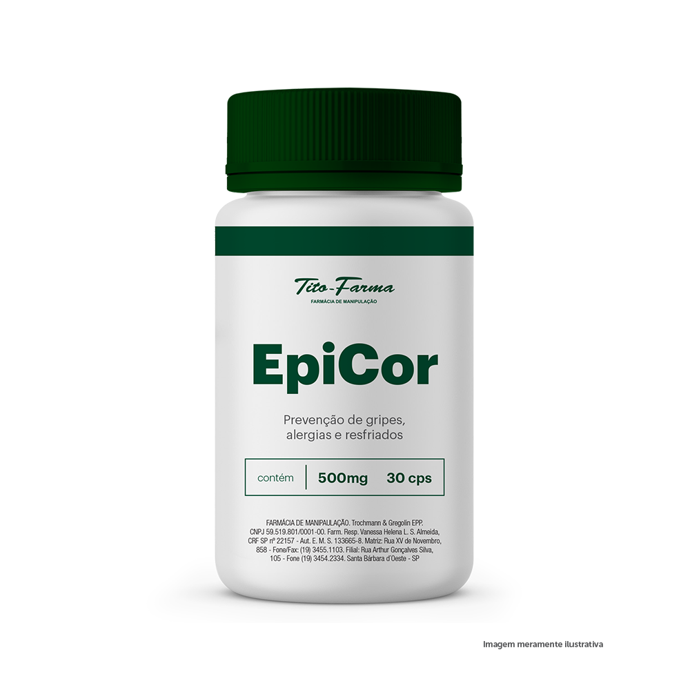 EpiCor - Prevenção de Gripes, Alergias e Resfriados (500mg - 30 Cps) - Tito Farma 
