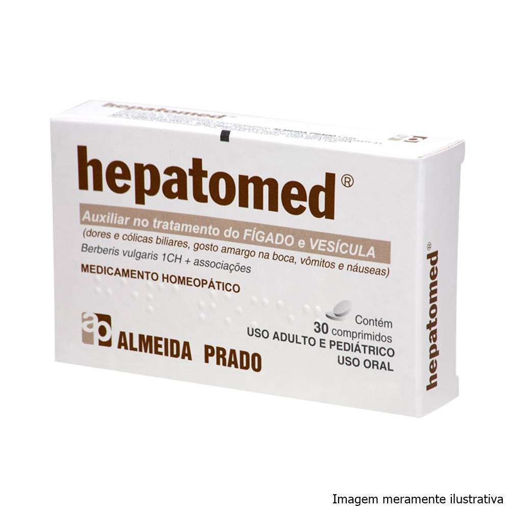 Hepatomed - Auxiliar no Tratamento do Fígado e Vesícula (30 Comprimidos) - Tito Farma 