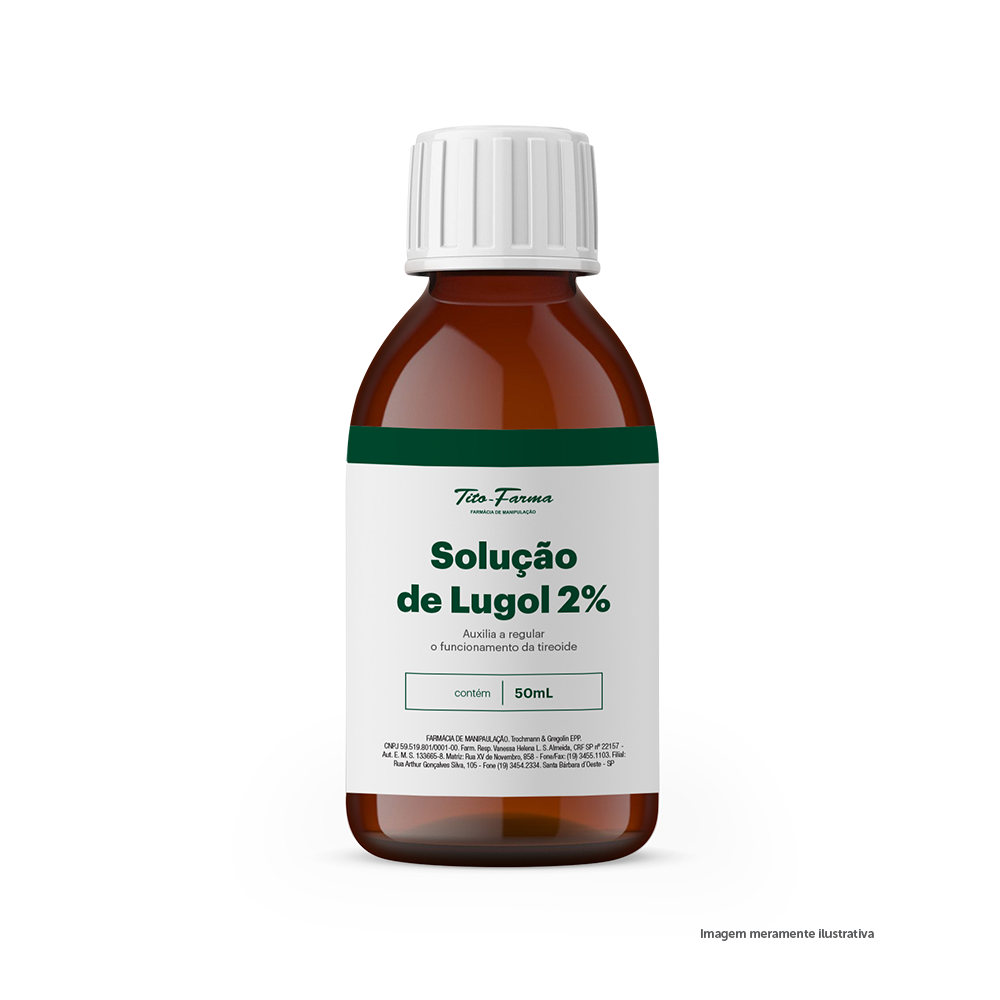 Solução de Lugol - 2% - 50mL - Tito Farma 