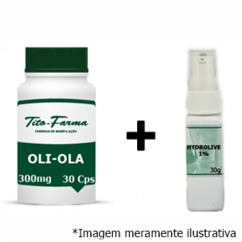 Kit: Oli-Ola 300mg - 30 Cps + Hydrolive 1% - 30g - Tito Farma 