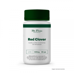 Red Clover - Auxilia a Aliviar os Sintomas da Menopausa (500mg - 30 Cps)
