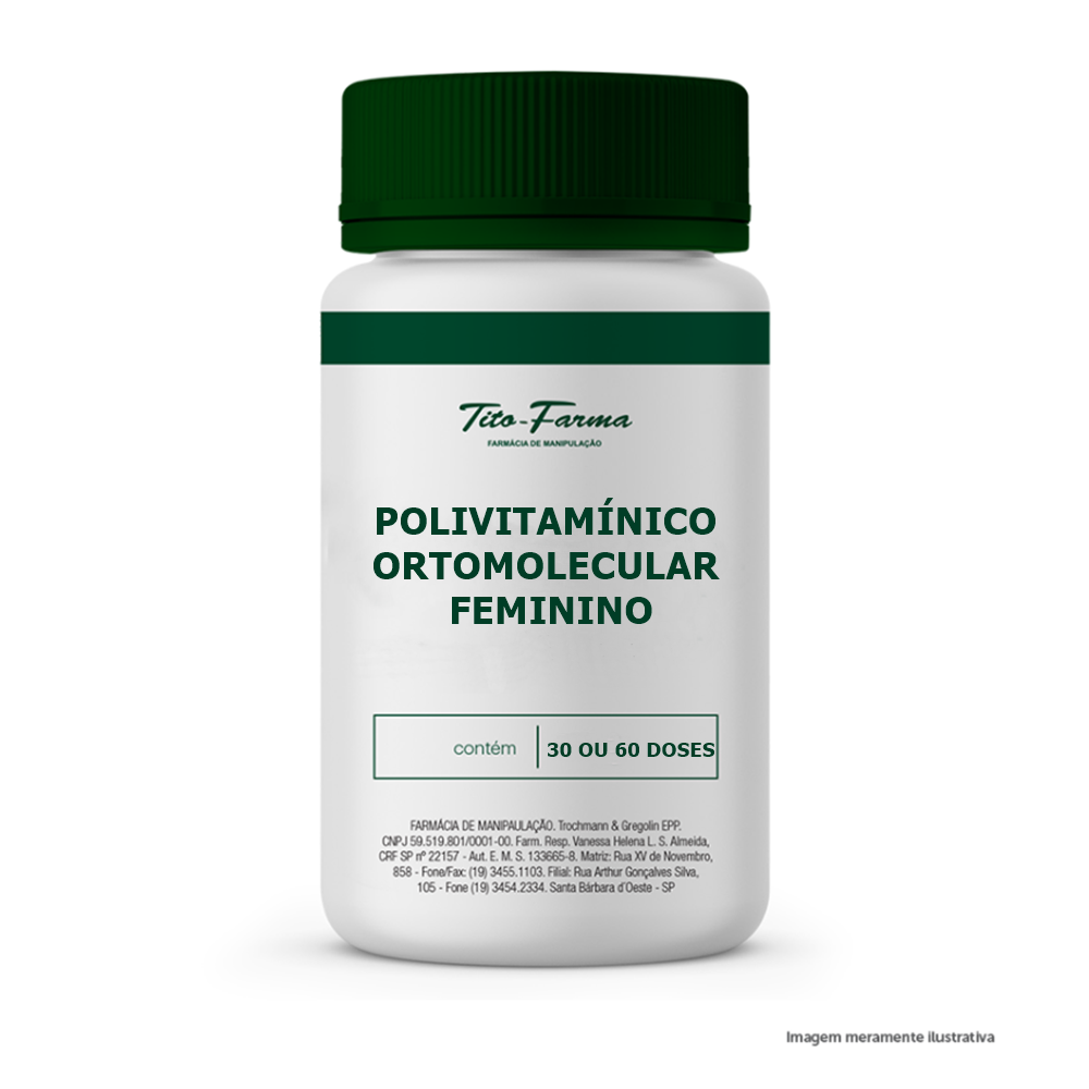 Polivitamínico Ortomolecular Feminino - Tito Farma 