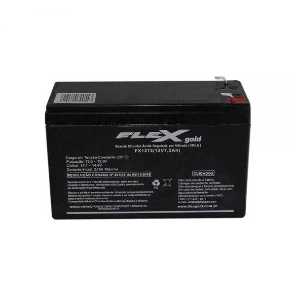 Bateria Selada 12V 7,2Ah FX-BS-1272 VRLA FLEX GOLD - Casa da Pilha