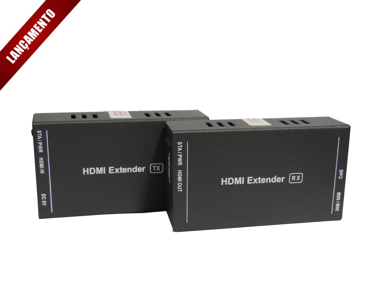 Extensor HDMI Até 60m 1 via RJ45 CAT 5E/6 3D - Casa da Pilha