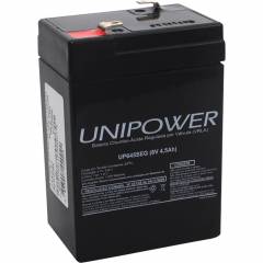 Bateria Selada 6V 4,5Ah UP645 SEG VRLA UNIPOWER