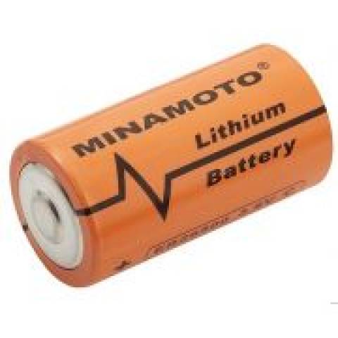 Bateria 3,6V ER14250 (1/2AA) Lithium MINAMOTO s/ Terminal - Casa da Pilha