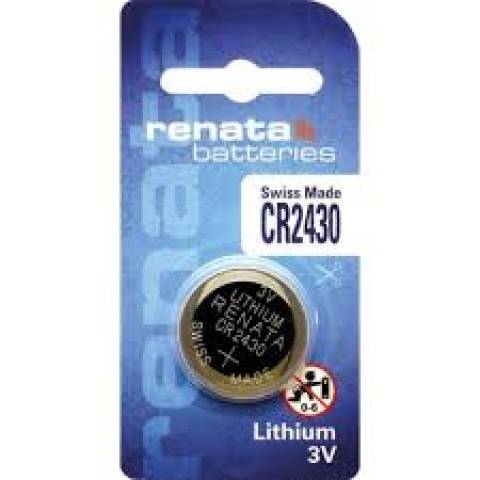 Bateria Botão CR2430 3V Lithium RENATA - Casa da Pilha
