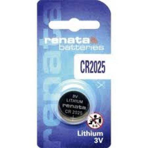 Bateria Botão CR2025 3V Lithium RENATA - Casa da Pilha
