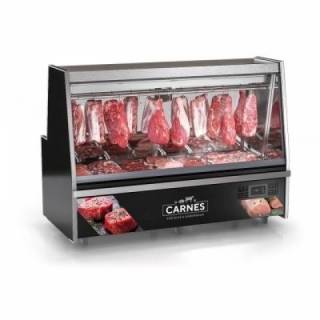 GATS-200PR BALCÃO FRIGORÍFICO PARA CARNES LINHA TURINO, PRETO 2 METROS 220V - GELOPAR