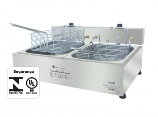 SFE-212 220V FRITADEIRA, FRITADOR 2 CUBAS 5 LITROS - VENÂNCIO