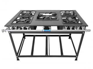 FOGÃO IND 5 BOCAS BAIXA PRESSÃO 2QS 3QD 30X30 P7 - MR FOGÕES