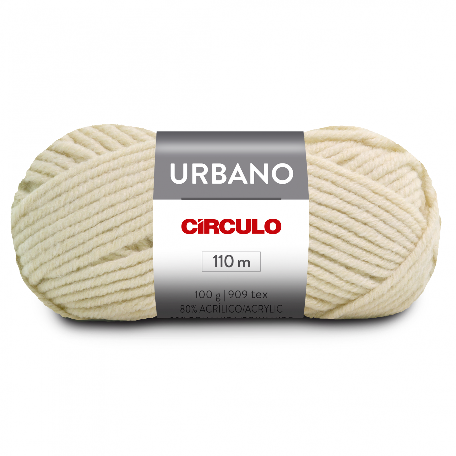 Lã Urbano 100g - Círculo - 7684 - Natural - Armarinhos Nodari