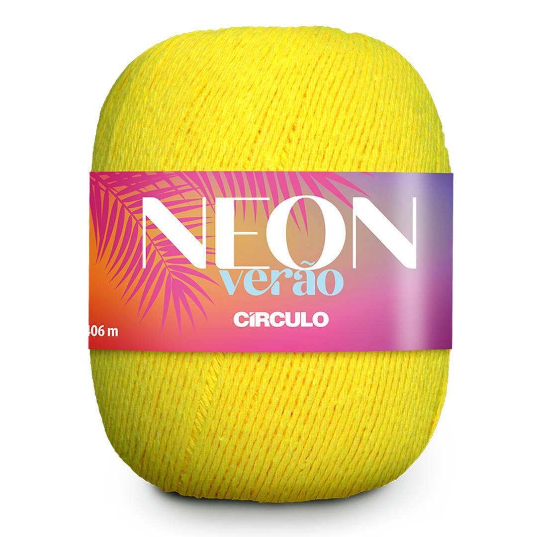 Fio Neon Verão 150g - Círculo - 5159 - Amarelo Neon - Armarinhos