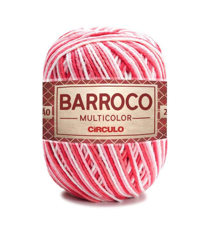 Barbante Barroco Multicolor N°6 - 200g - Círculo - 9202 - Antúrio
