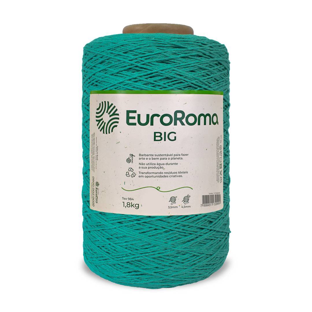 Barbante Nº6 Cores - 1,800Kg - EuroRoma - N°6 - 810 - Verde Água