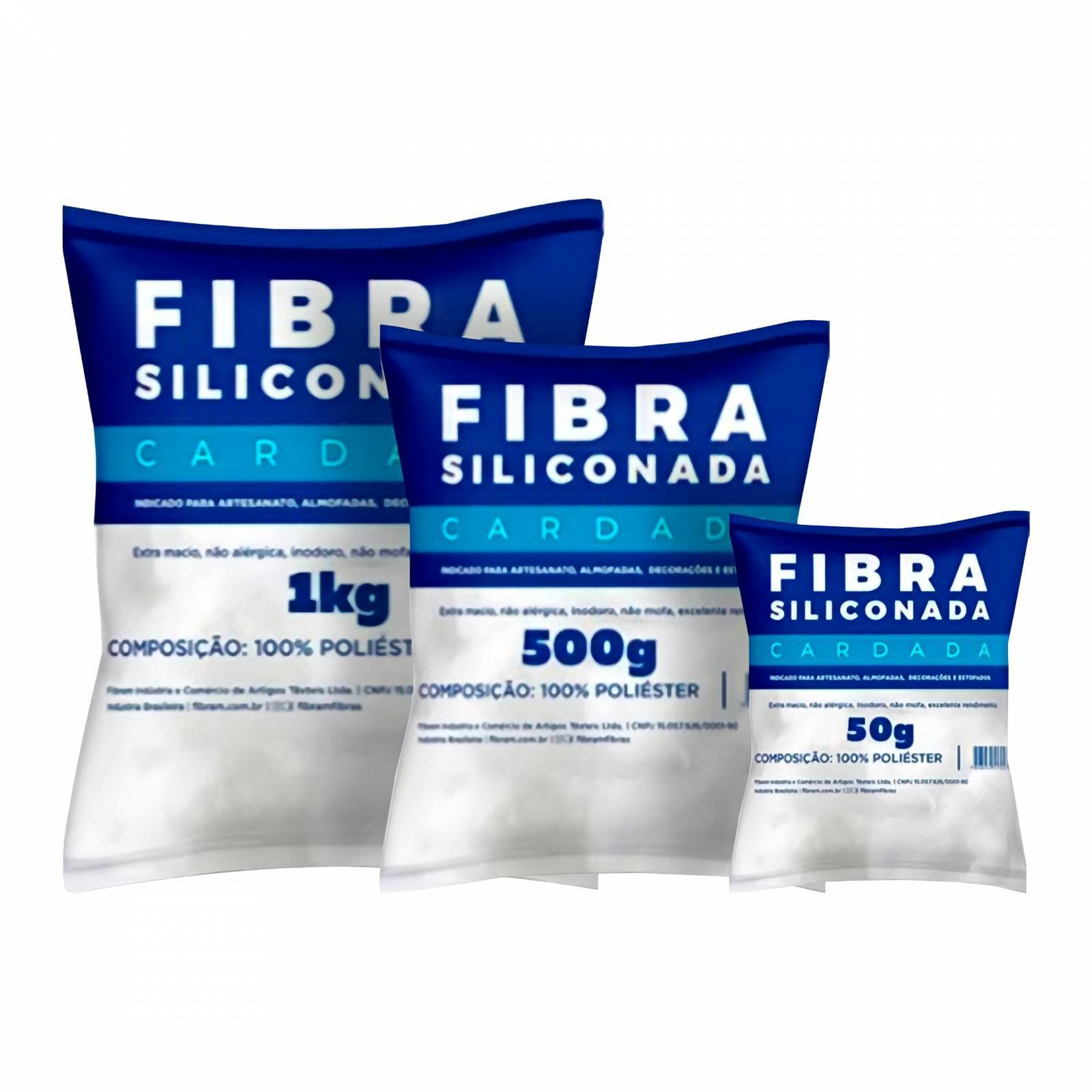 Fibra Siliconada Cardada Fibram Armarinhos Nodari