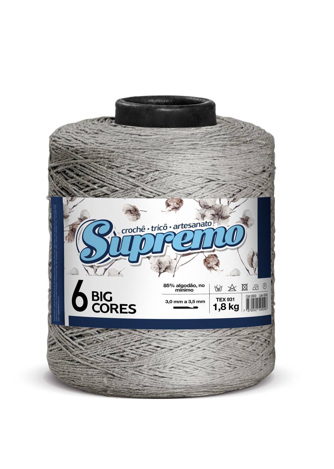 くるめ Barbante Nº6 Cores - 1,800Kg - Supremo - 75 - Caramelo