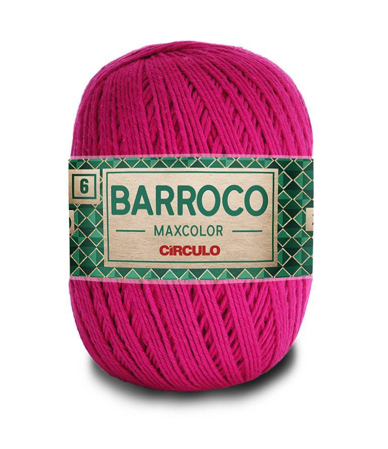 【マロン3才プロフ見てねo(^o^)o 】EX-LDGCQ241DB Barbante Barroco Maxcolor Nº6 - 400g - Círculo - 6133 - Pink