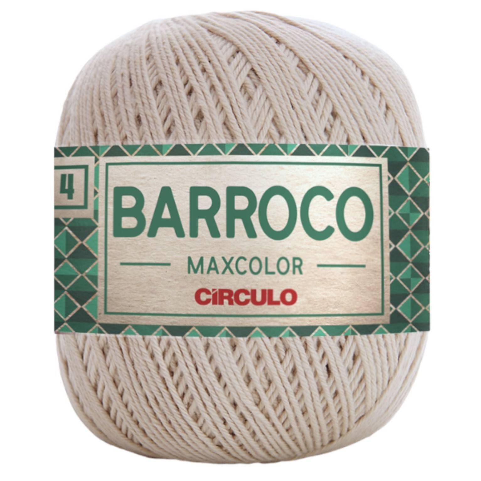 Barbante Barroco Maxcolor Nº4 - 200g - Círculo - 7684 - Porcelana